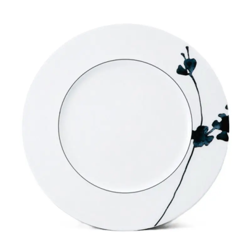 Narumi Flat Rim Collection Montmartre Noir 21cm Flat Rim Plate - Set of 24