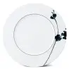 Narumi Flat Rim Collection Montmartre Noir 21cm Flat Rim Plate - Set of 24