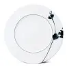 Narumi Flat Rim Collection Montmartre Noir 16cm Flat Rim Plate - Set of 24