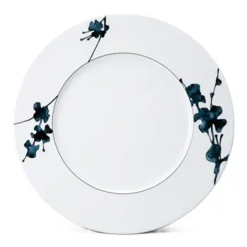 Narumi Flat Rim Collection Montmartre Noir 29cm Flat Rim Plate - Set of 12
