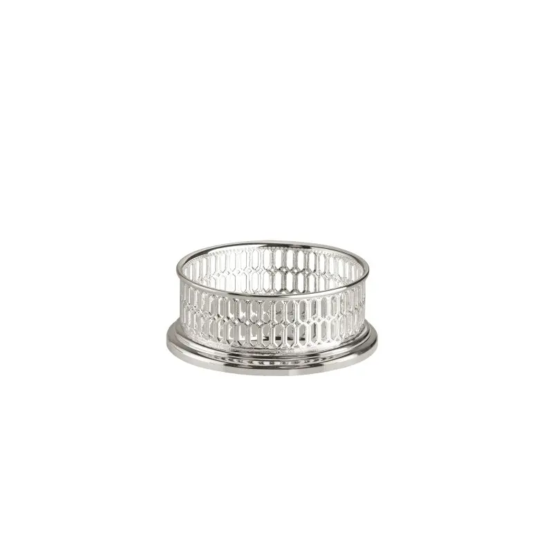 Broggi Gallery Collection Silver Plated Bottle Coaster Gallery Ø 10 cm H.4.5 cm Broggi Gallery Collection Silver Plated Bottle Coaster Gallery Ø 10 cm H.4.5 cm