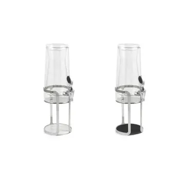 Broggi Decò Collection Chromed With Decò Dispenser Glass Double Wall. Chromed With Stand