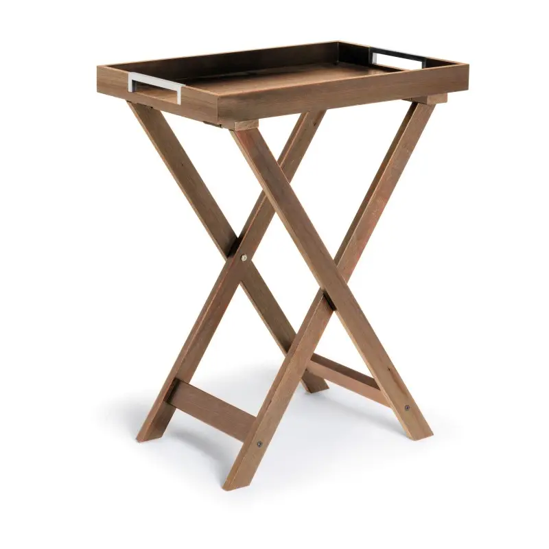 Broggi Collection Walnut Wood Tray Pliant In Wallnut H. 70 cm Broggi Collection Walnut Wood Tray Pliant In Wallnut H. 70 cm