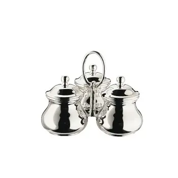 Broggi classica Collection Silver Plated Sugar Bowl classica H.12 cm
