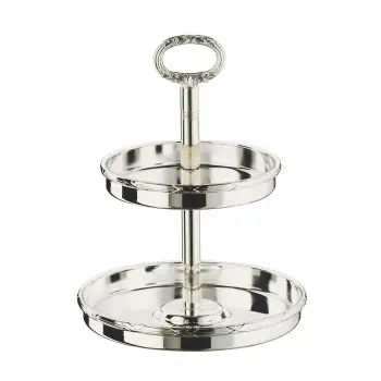 Broggi Rubans Collection Silver Plated Jam Display With Ring Rubans H.17 cm