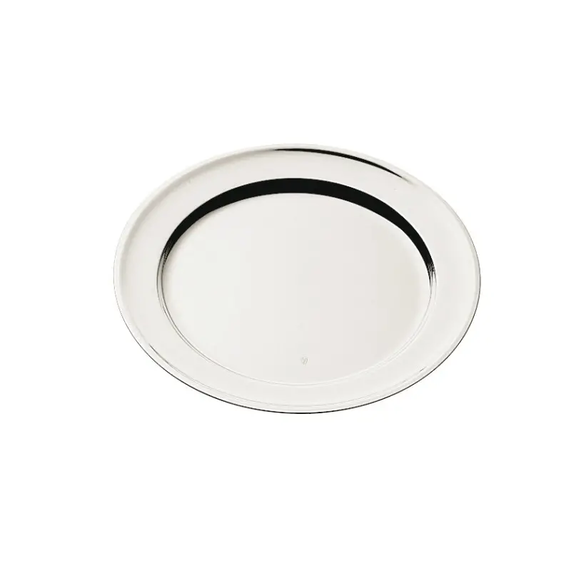 Broggi Collection Silver Plated Round Plate Turned Edge Ø 38 cm