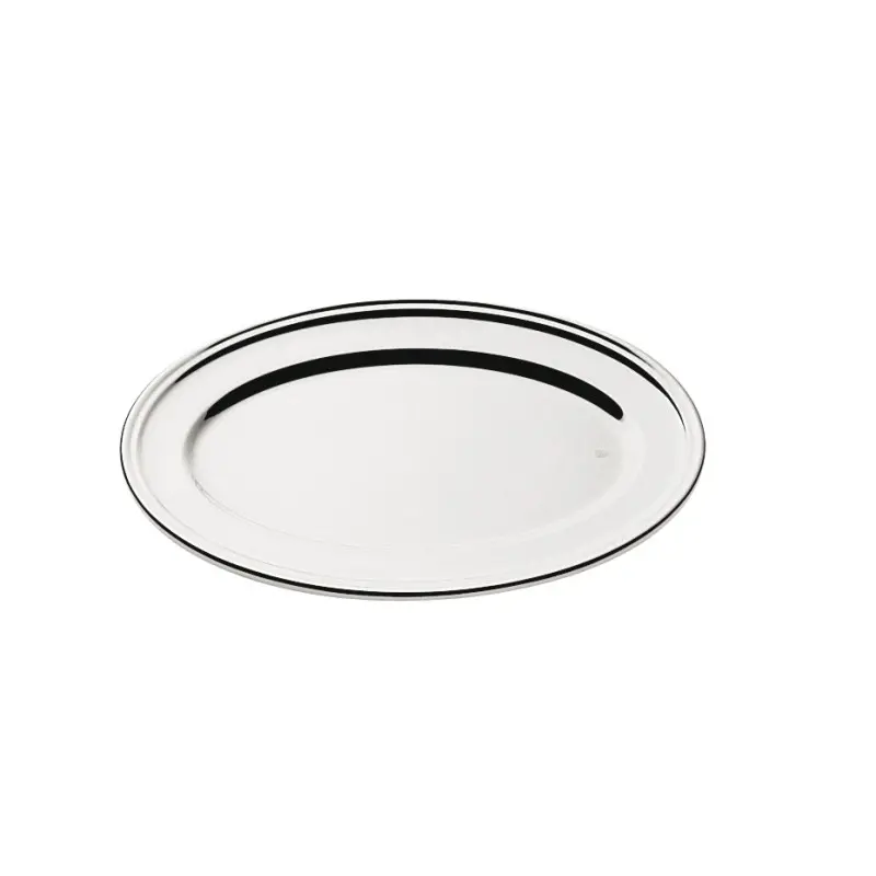 Broggi Collection Silver Plated Oval Plate Reinforced Edge 33 x 22 cm Broggi Collection Silver Plated Oval Plate Reinforced Edge 33 x 22 cm