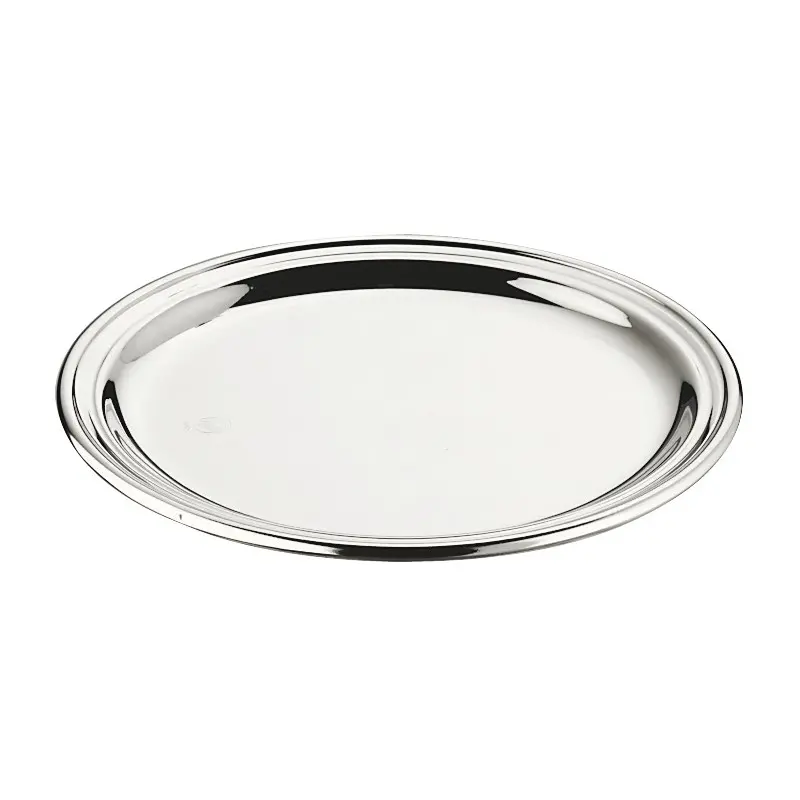 Broggi English Collection Silver Plated Bread Plate English Dec. Ø 15 cm