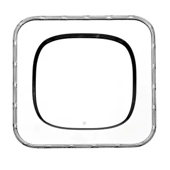Broggi Collection Silver Plated Show Plare Square With Rubans Edge 32 x 32 cm