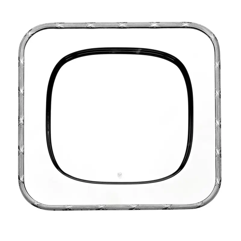 Broggi Collection Silver Plated Show Plare Square With Rubans Edge 32 x 32 cm Broggi Collection Silver Plated Show Plare Square With Rubans Edge 32 x 32 cm