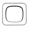 Broggi Collection Silver Plated Show Plare Square With Rubans Edge 32 x 32 cm