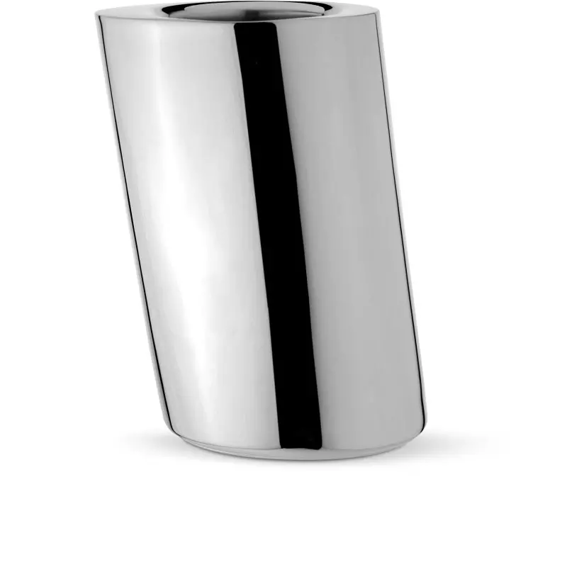 Broggi Zeta Collection Stainless Steel Bottle Cooler Zeta 14.5 x 10.5 cm H.22 cm Broggi Zeta Collection Stainless Steel Bottle Cooler Zeta 14.5 x 10.5 cm H.22 cm