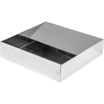 Broggi Essenza Collection Stainless Steel Napkin Holder Essenza 12.5 x 12.5 H.4 cm
