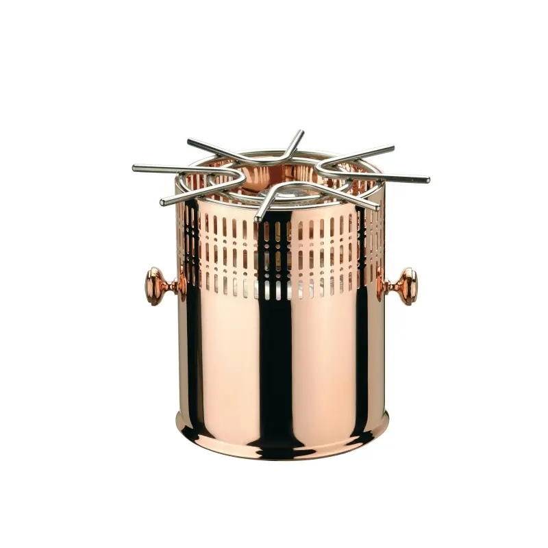 Broggi Iseo Collection Copper Plated Flambè Burner Gas Iseo Copper Plated H.26 cm Broggi Iseo Collection Copper Plated Flambè Burner Gas Iseo Copper Plated H.26 cm