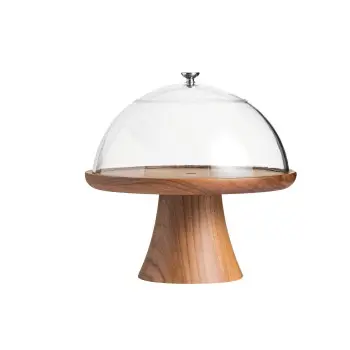Broggi Nature Collection Walnut Nature Cake Stand. Walnut Ø 33 H.14 cm