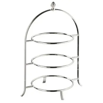 Broggi Collection Silver Plated Afternoon Tea Stand Ø 25 cm H.38 cm