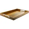 Broggi Collection Walnut Wood Room-Service Tray cm.60 x 39.5 H.5 Walnut Wood