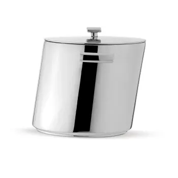 Broggi Zeta Collection Stainless Steel Ice Bucket Zeta 16 x 12.5 cm H.16.5 cm