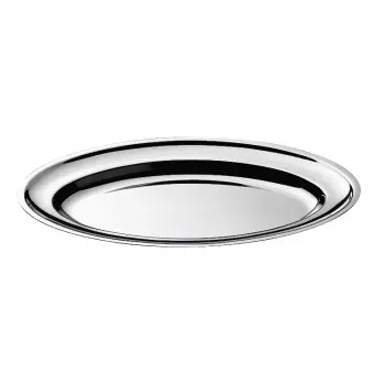 Broggi Collection Stainless Steel Oval Platter 38 x 26 cm