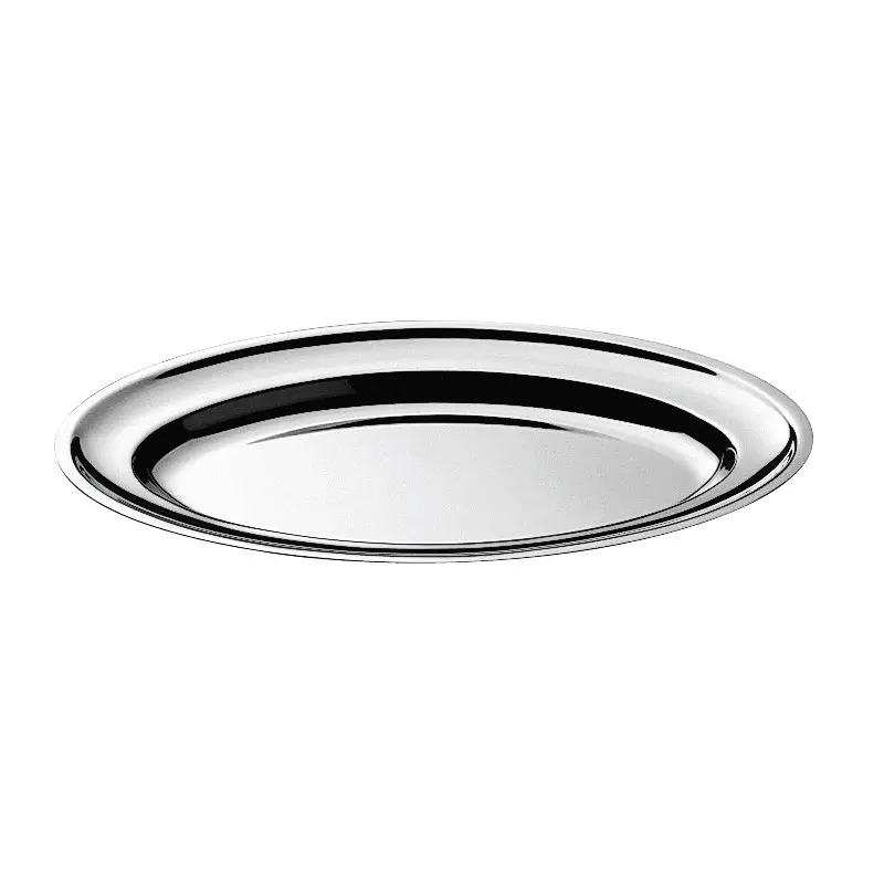 Broggi Collection Stainless Steel Oval Platter 38 x 26 cm