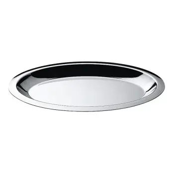 Broggi Collection Stainless Steel Oval Platter 40 x 27 cm