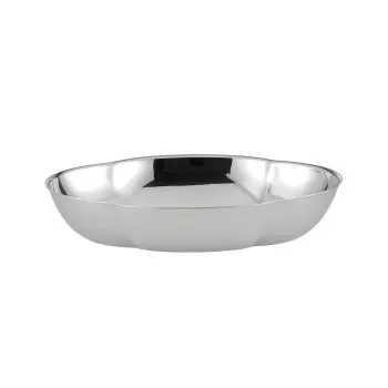 Broggi Collection Stainless Steel Oval Bread Basket 27 x 19 cm
