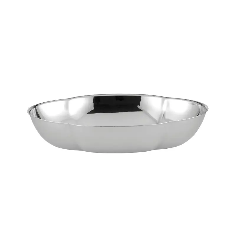 Broggi Collection Stainless Steel Oval Bread Basket 27 x 19 cm