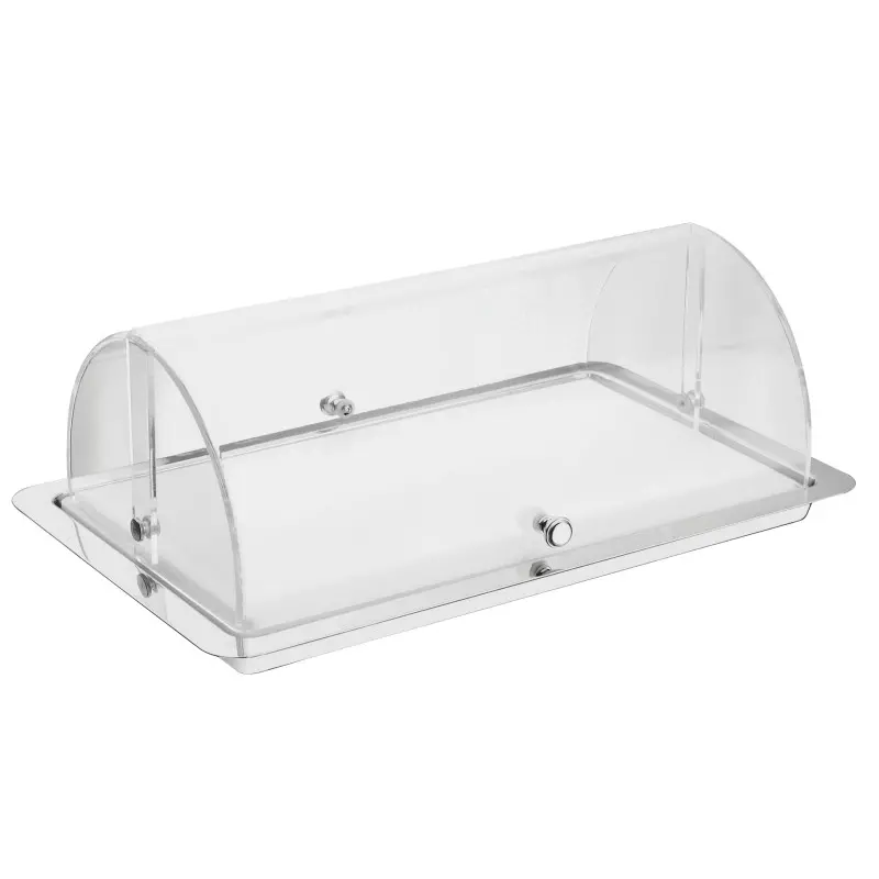 Broggi Collection Stainless Steel Rectangular Thermal Platter For Cheese/Ham cm.53 x 32.5 St.St Broggi Collection Stainless Steel Rectangular Thermal Platter For Cheese/Ham cm.53 x 32.5 St.St