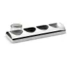 Broggi Collection Stainless Steel 4-Jar Jam Holder Hole Ø 5.8 cm