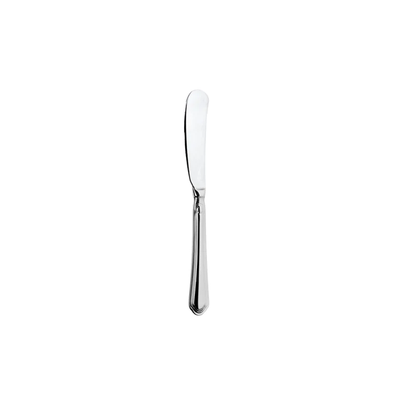 Broggi Medici Collection Silver Plated Butter Knife Solid Handle - Set of 12 Broggi Medici Collection Silver Plated Butter Knife Solid Handle - Set of 12