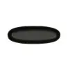 Cal-Mil Bali Oval Platter - 4 x 12 Black