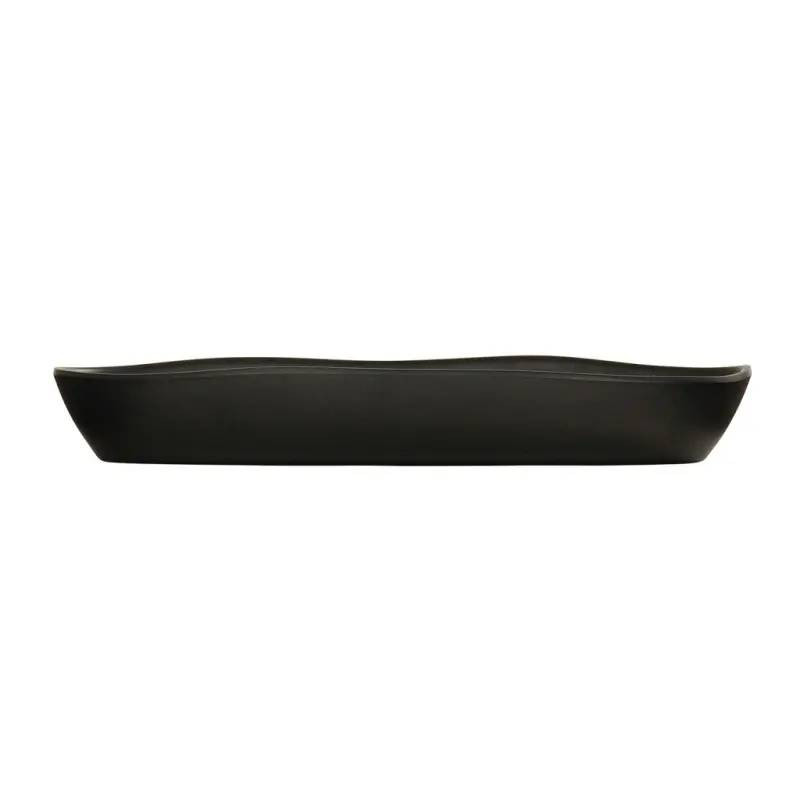 Cal-Mil Bali Oval Platter - 4 x 12 Black