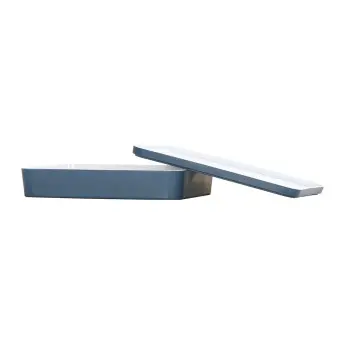 Cal-Mil 14" x 10.5" Bento Box - Stone Blue