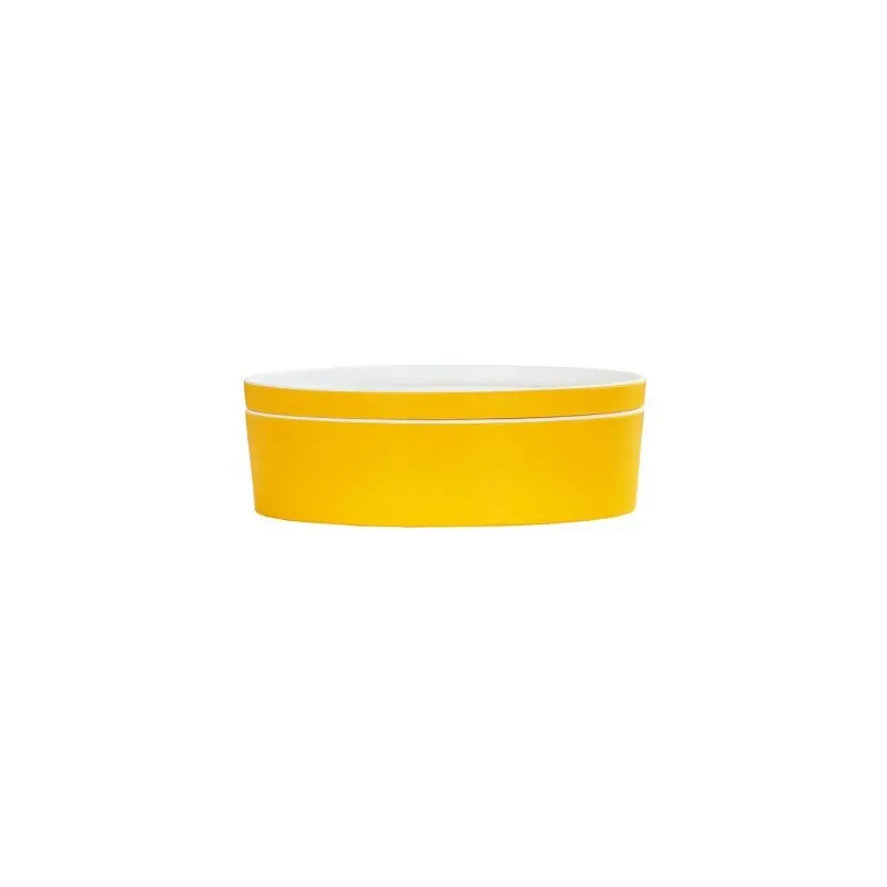 Cal-Mil 7" Round Bento Box - Yellow