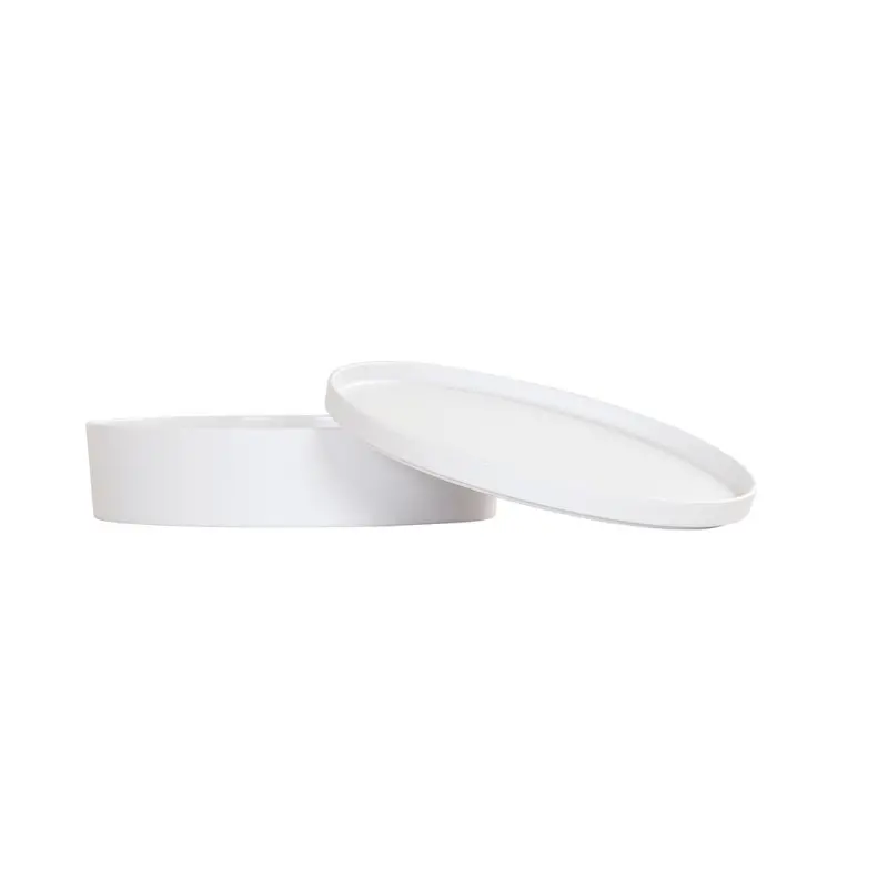 Cal-Mil 9" Round Bento Box - White