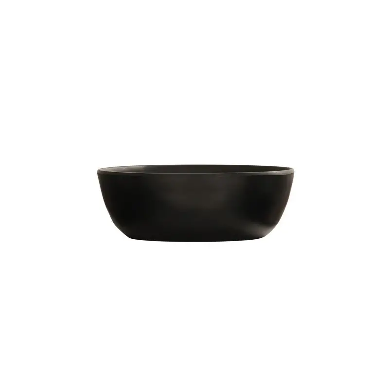 Cal-Mil Carmel 30oz Soup Melamine Bowl - Black Cal-Mil Carmel 30oz Soup Melamine Bowl - Black