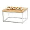 Cal-Mil Chrome Riser - 10 x 12 x 6