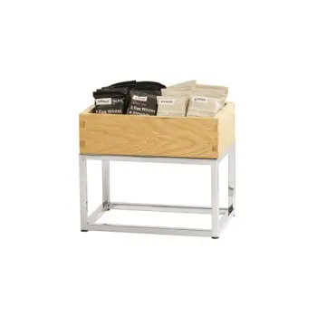 Cal-Mil Chrome Open Frame Riser - 6 x 10 x 6
