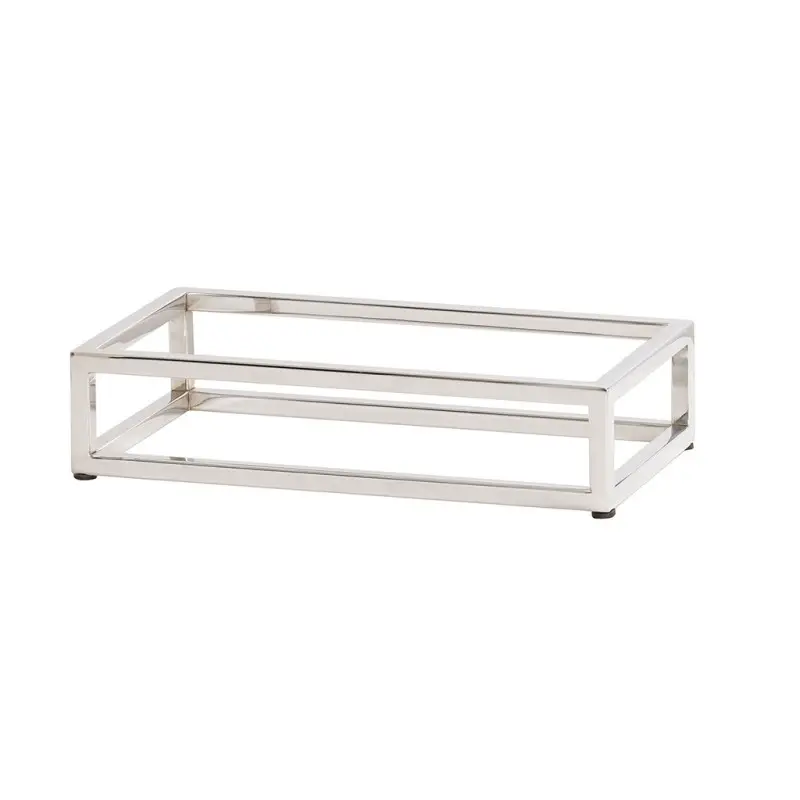 Cal-Mil Chrome Open Frame Riser - 6 x 10 x 3