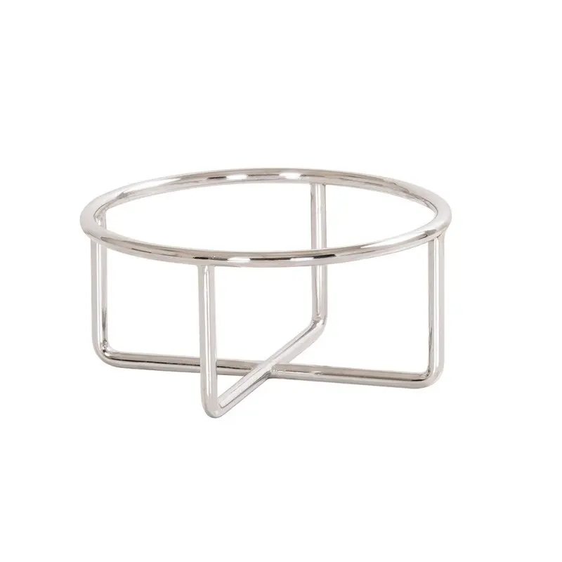 Cal-Mil Chrome Round Riser - 4" H Cal-Mil Chrome Round Riser - 4" H