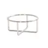 Cal-Mil Chrome Round Riser - 4" H