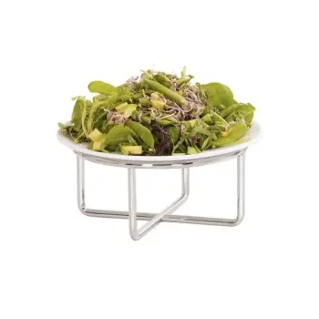 Cal-Mil Chrome Round Riser - 4" H