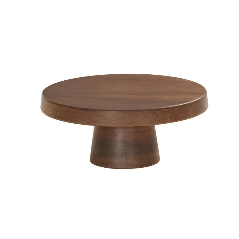 Cal-Mil 10.25 Dia x 4.25 H Pedestal Cake Stand - Walnut Cal-Mil 10.25 Dia x 4.25 H Pedestal Cake Stand - Walnut