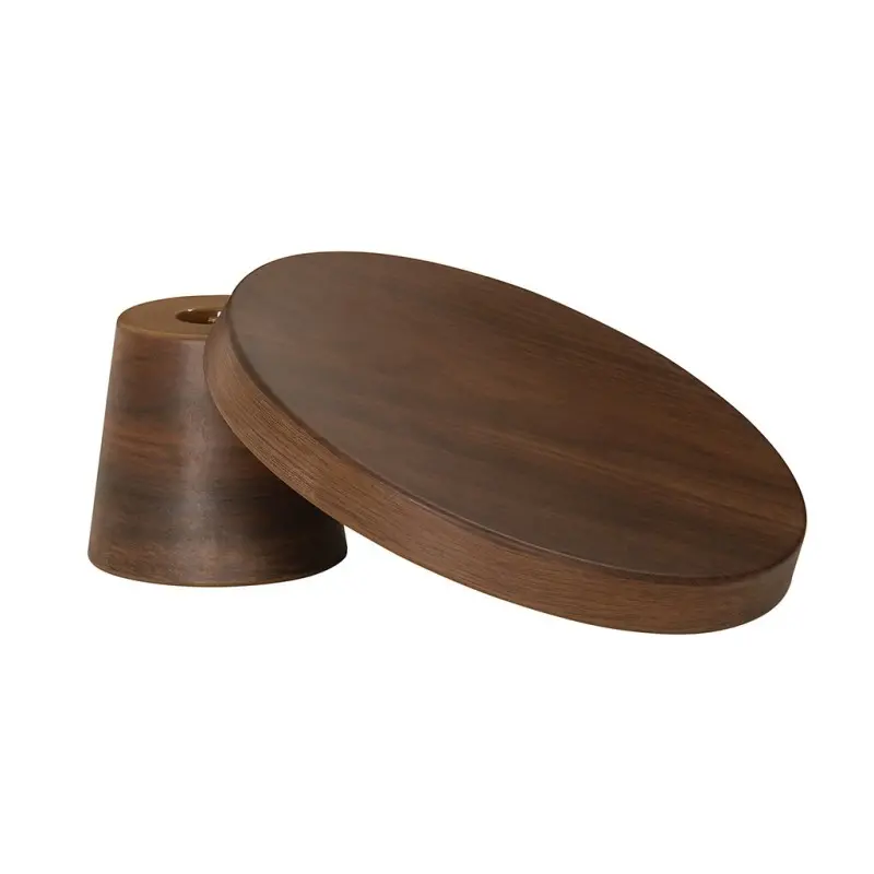 Cal-Mil 10.25 Dia x 4.25 H Pedestal Cake Stand - Walnut Cal-Mil 10.25 Dia x 4.25 H Pedestal Cake Stand - Walnut