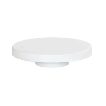 Cal-Mil 10.25 Dia x 2.25 H Pedestal Cake Stand - White