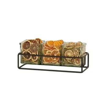 Cal-Mil Black 3 Jar Holder - 3" H