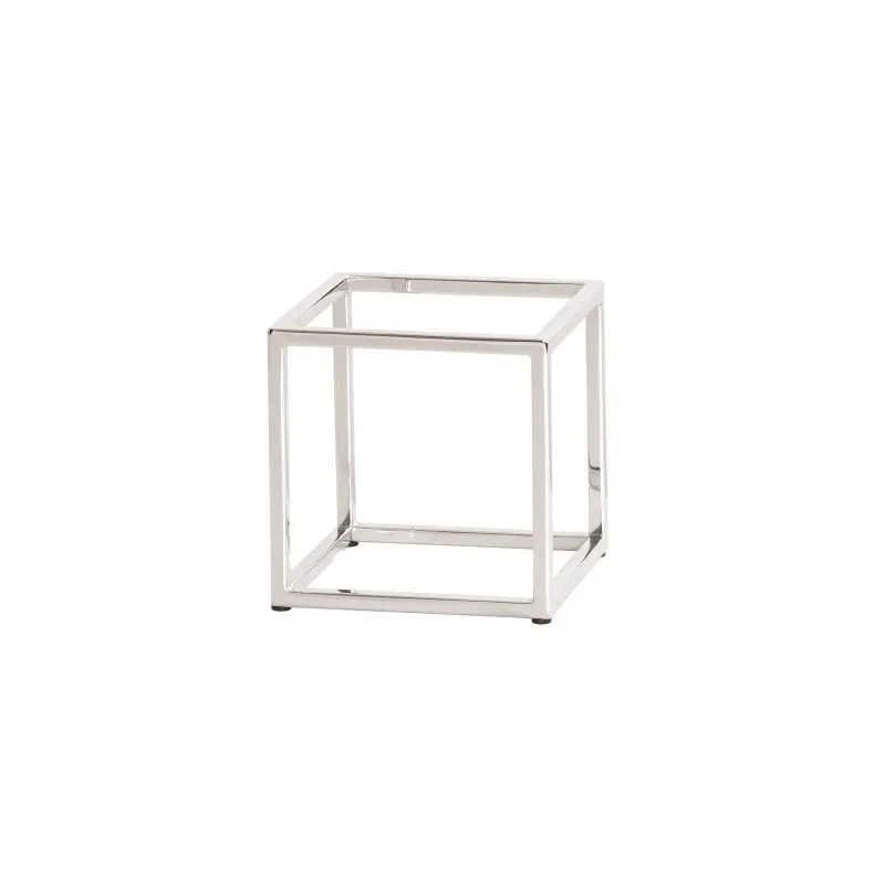 Cal-Mil Chrome Cube Riser - 8" Cal-Mil Chrome Cube Riser - 8"