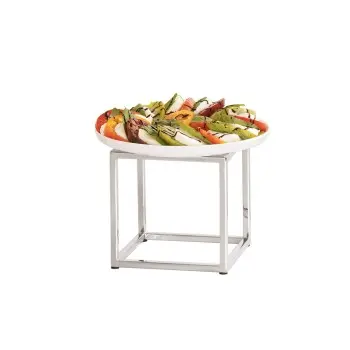 Cal-Mil Chrome Cube Riser - 8"