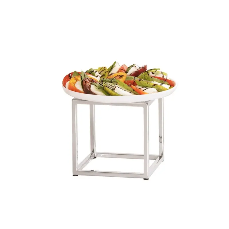 Cal-Mil Chrome Cube Riser - 8" Cal-Mil Chrome Cube Riser - 8"