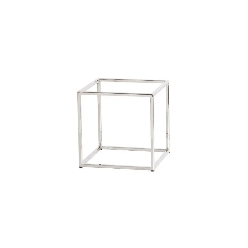 Cal-Mil Chrome Cube Riser - 12"